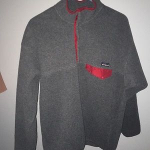 Men’s red and grey Patagonia size large :)